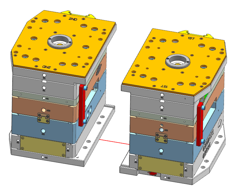 全3D设计双色注塑模具